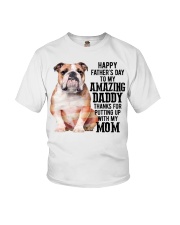 Happy Father Day - English Bulldog Youth T-Shirt tile
