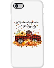 Thanksgiving - CHOCOLATE Labrador Phone Case tile
