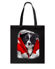 Canada Flag - Border Collie Tote Bag tile