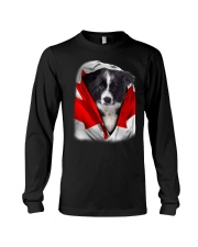 Canada Flag - Border Collie Long Sleeve Tee tile