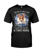 Hate People - Basenji Premium Fit Mens Tee tile