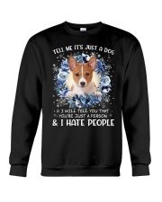 Hate People - Basenji Crewneck Sweatshirt tile