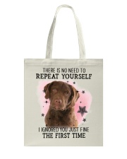 First Time - Chesapeake Bay Retriever Tote Bag tile