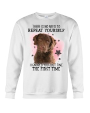 First Time - Chesapeake Bay Retriever Crewneck Sweatshirt tile