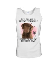 First Time - Chesapeake Bay Retriever Unisex Tank tile