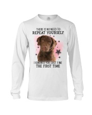 First Time - Chesapeake Bay Retriever Long Sleeve Tee tile