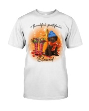 Grateful - CHOCOLATE Labradoodle Classic T-Shirt front