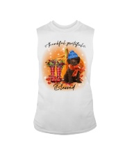 Grateful - CHOCOLATE Labradoodle Sleeveless Tee tile