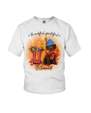 Grateful - CHOCOLATE Labradoodle Youth T-Shirt tile