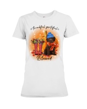 Grateful - CHOCOLATE Labradoodle Premium Fit Ladies Tee tile