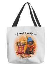 Grateful - CHOCOLATE Labradoodle All-Over Tote tile