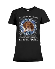 Hate People - Pocket Beagle Premium Fit Ladies Tee tile