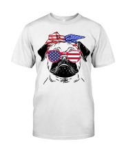 Pug American Classic T-Shirt front