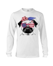 Pug American Long Sleeve Tee tile