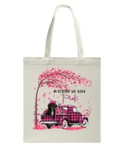 Pink Autumn - BLACK Cockapoo Tote Bag tile