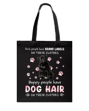 Happy People - BLACK Pug 3 Tote Bag tile