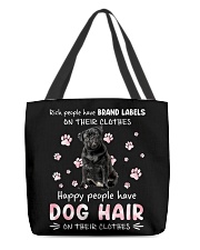 Happy People - BLACK Pug 3 All-Over Tote tile