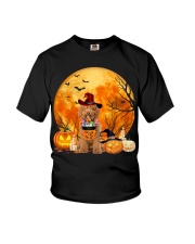 Moon Candy - RED Labradoodle Youth T-Shirt tile