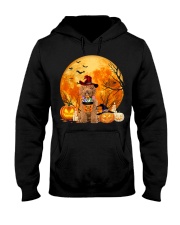 Moon Candy - RED Labradoodle Hooded Sweatshirt tile