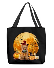 Moon Candy - RED Labradoodle All-Over Tote tile