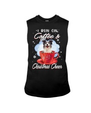 Xmas Coffee - Blue Merle Collie Sleeveless Tee tile
