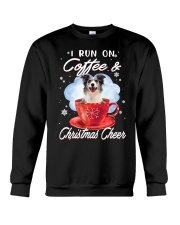 Xmas Coffee - Blue Merle Collie Crewneck Sweatshirt tile