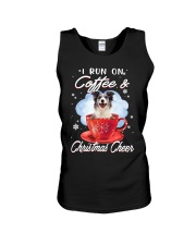 Xmas Coffee - Blue Merle Collie Unisex Tank tile