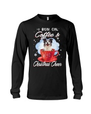 Xmas Coffee - Blue Merle Collie Long Sleeve Tee tile