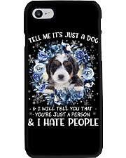 Hate People - Bernedoodle Phone Case tile