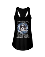 Hate People - Bernedoodle Ladies Flowy Tank tile
