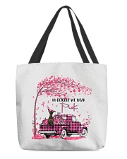Pink Autumn - Miniature Pinscher 2 All-Over Tote tile