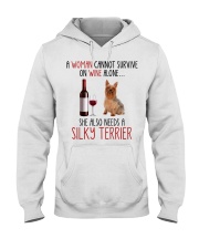 She Also Needs - Silky Terrier Hooded Sweatshirt tile