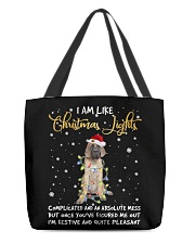 Christmas Lights - English Mastiff 2 All-Over Tote tile