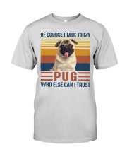 Of Course I Talk Vintage - Pug Premium Fit Mens Tee tile