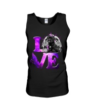 Heaven Love - BLACK Morkie Unisex Tank tile