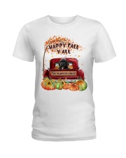 Pumpkin House - BLACK Cockapoo Ladies T-Shirt tile