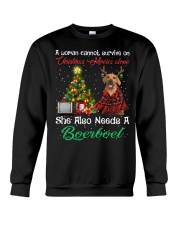 Christmas Alone - Boerboel Crewneck Sweatshirt tile