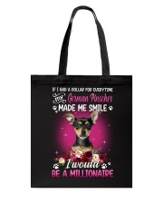 Millionaire - German Pinscher Tote Bag tile