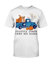 156 Country Roads Labrador 5 Classic T-Shirt front