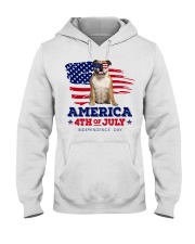 American 4th july - English Bulldog Hooded Sweatshirt tile