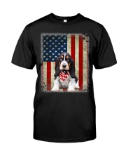 Basset Hound - American Flag Premium Fit Mens Tee tile