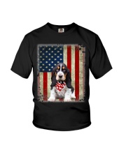 Basset Hound - American Flag Youth T-Shirt tile