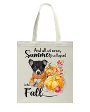 Into Fall - Toy Fox Terrier Tote Bag tile