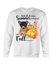 Into Fall - Toy Fox Terrier Crewneck Sweatshirt tile