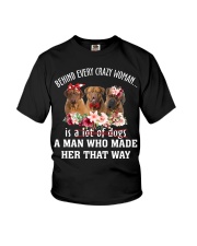 Crazy - Dogue de Bordeaux Youth T-Shirt tile