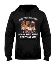 Crazy - Dogue de Bordeaux Hooded Sweatshirt tile
