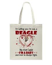 Dog Baby - LEMON Beagle Tote Bag tile
