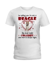 Dog Baby - LEMON Beagle Ladies T-Shirt tile