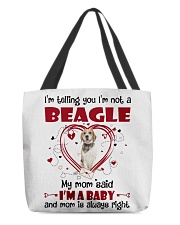Dog Baby - LEMON Beagle All-Over Tote tile