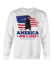 American 4th july - Black labrador Crewneck